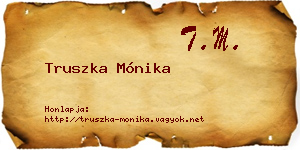 Truszka Mónika névjegykártya